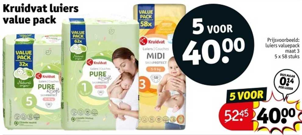 Kruidvat luiers value pack