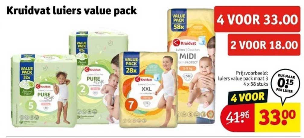 Kruidvat luiers value pack