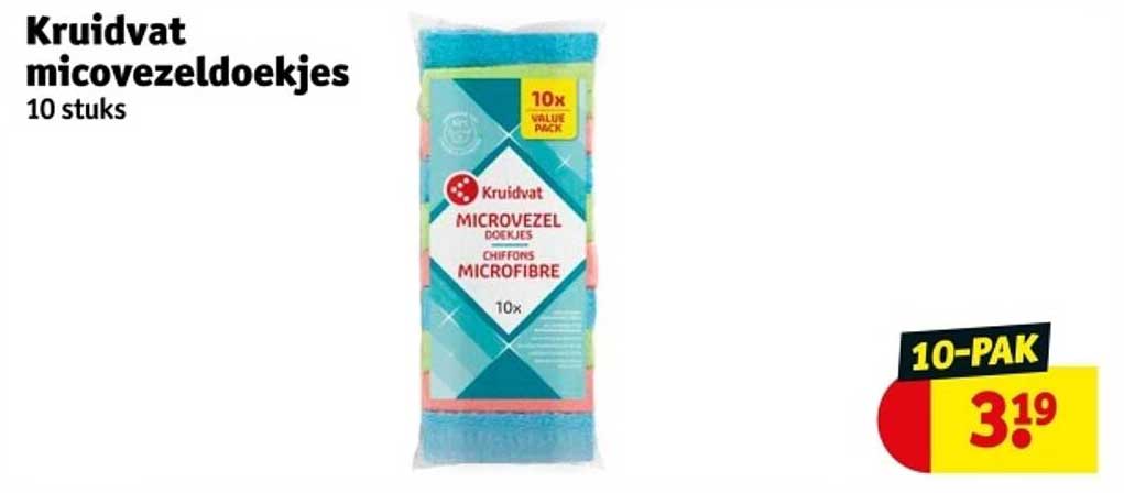 Kruidvat microvezeldoekjes 10 stuks