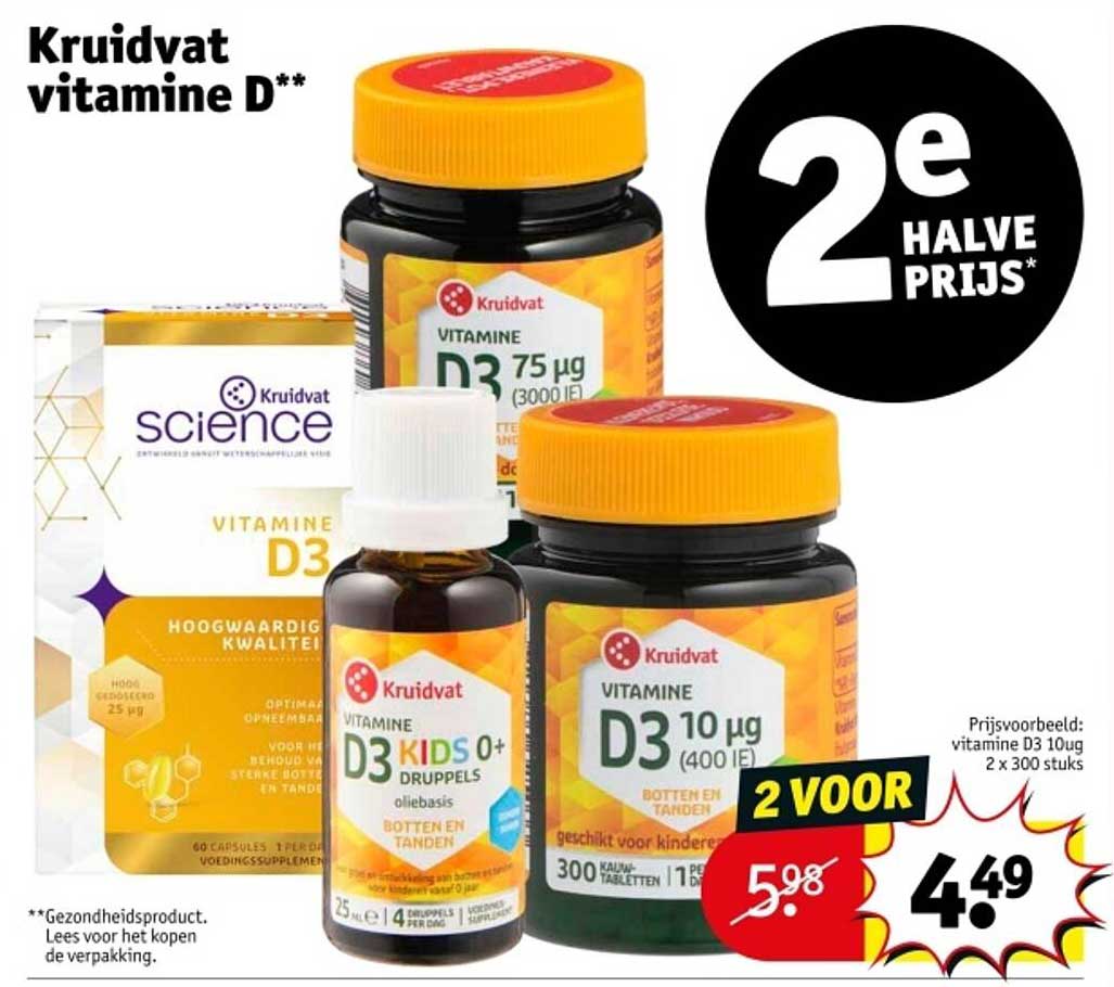 Kruidvat vitamine D**
