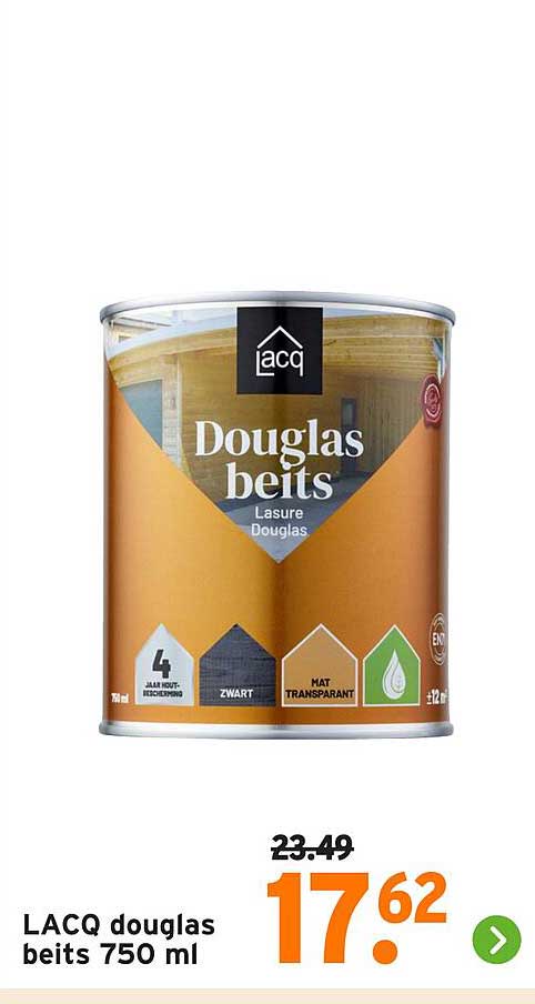 LACQ douglas beits 750 ml