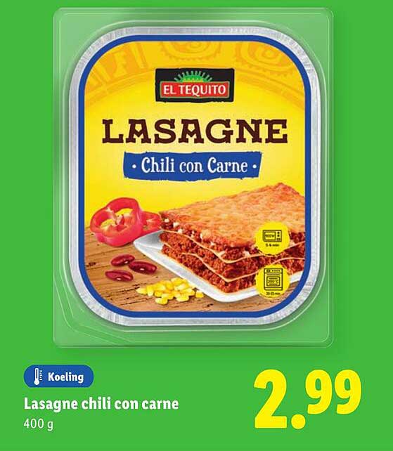 Lasagne chili con carne