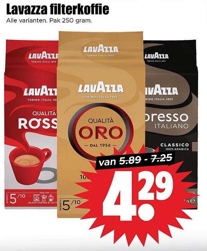 Lavazza filterkoffie