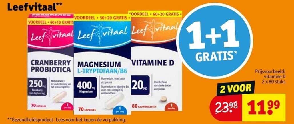 Leefvitaal - 1+1 GRATIS**