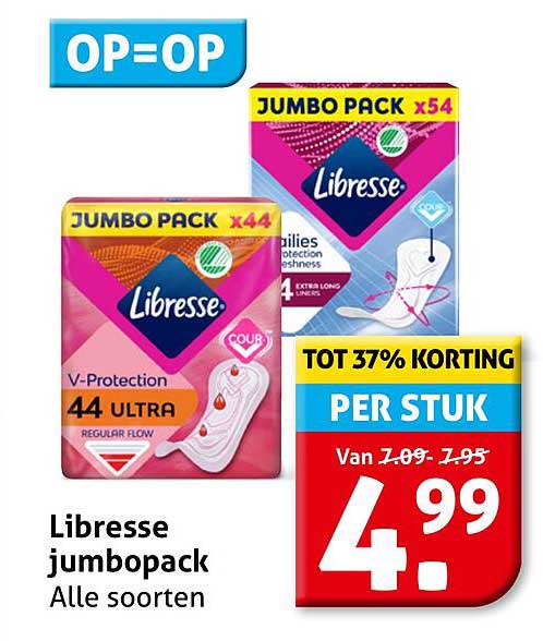 Libresse jumbopack Alle soorten