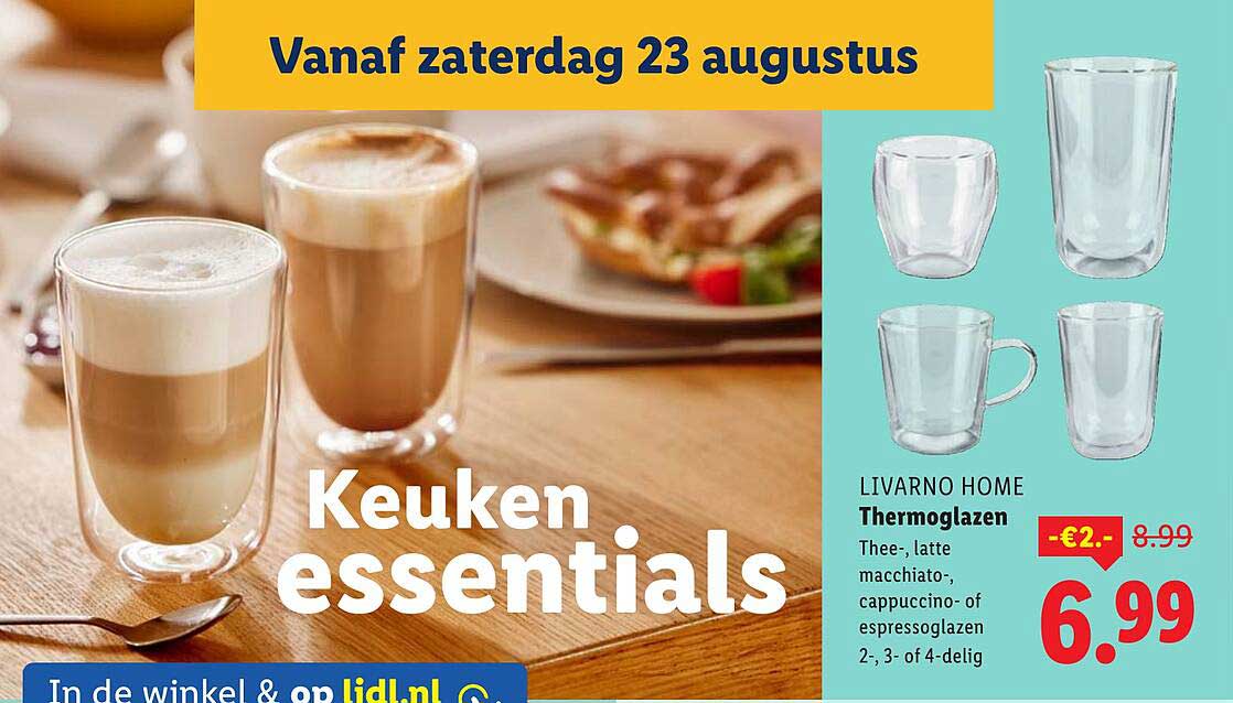 LIVARNO HOME Thermoglazen 2-, 3- of 4-deilig