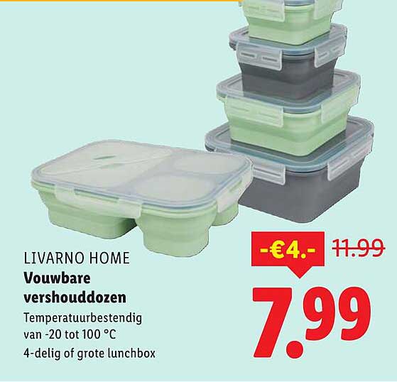 LIVARNO HOME Vouwbare vershouddozen