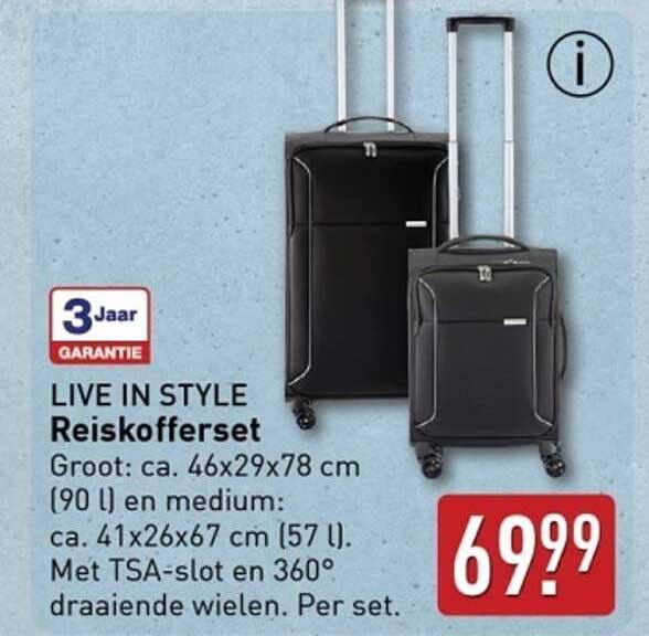 LIVE IN STYLE Reis kofferset