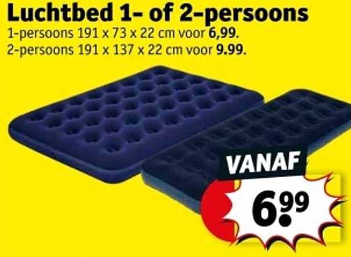 Luchtbed 1- of 2-persoons