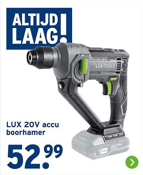 LUX 20V accu boorhamer