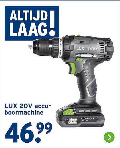 LUX 20V accuboormachine