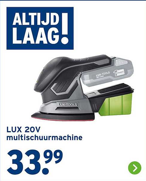 LUX 20V multischuurmachine