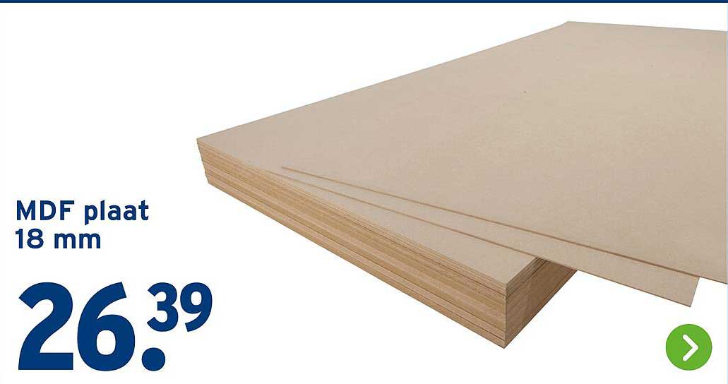 MDF plaat 18 mm