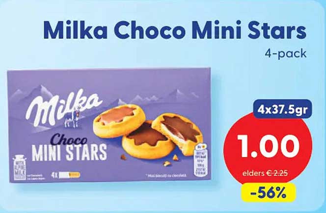 Milka Choco Mini Stars 4-pack