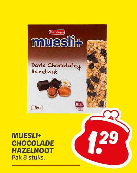 MUESLI+ CHOCOLADE HAZELNOOT