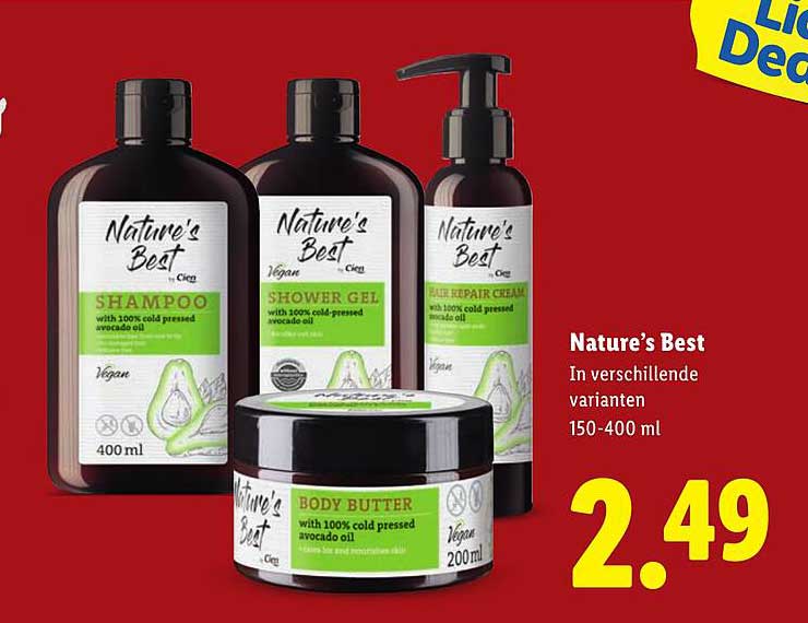 Nature's Best In verschillende varianten 150-400 ml