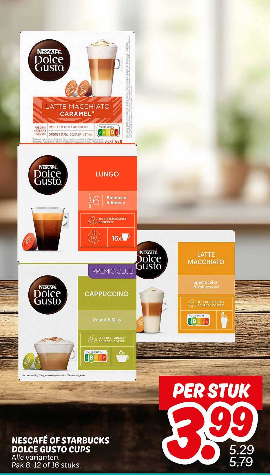 NESCAFÉ OF STARBUCKS DOLCE GUSTO CUPS
