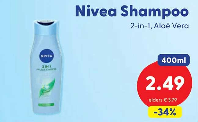 Nivea Shampoo 2-in-1, Aloë Vera