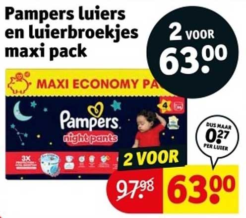 Pampers luiers en luierbroekjes maxi pack