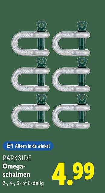 PARKSIDE Omega-schalen 2-, 4-, 6- of 8-delig