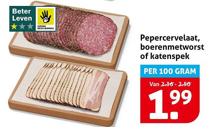 Pepercervelaat, boerenmetworst of katenspek