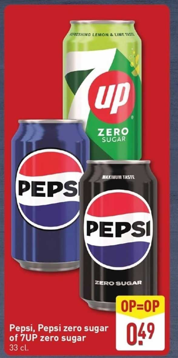 Pepsi, Pepsi zero sugar of 7UP zero sugar
