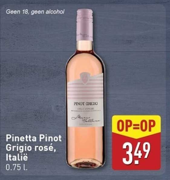 Pinetta Pinot Grigio rosé, Italië 0.75 l