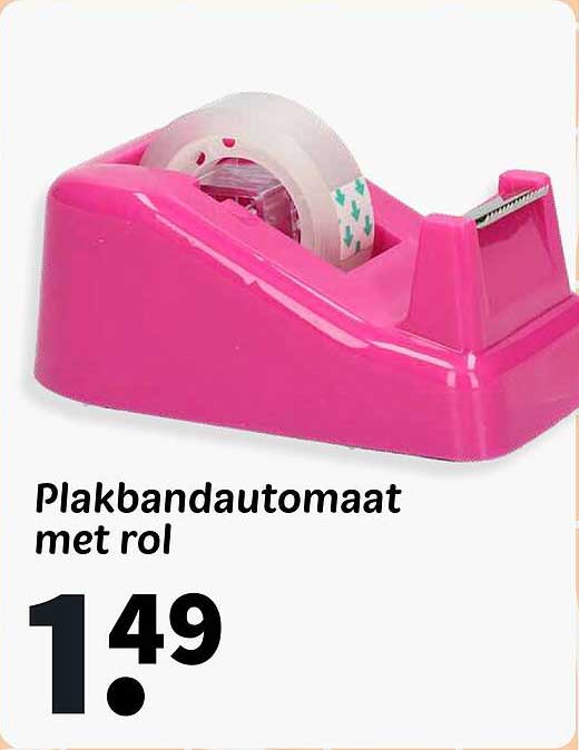 Plakbandautomaat met rol