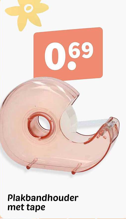 Plakbandhouder met tape