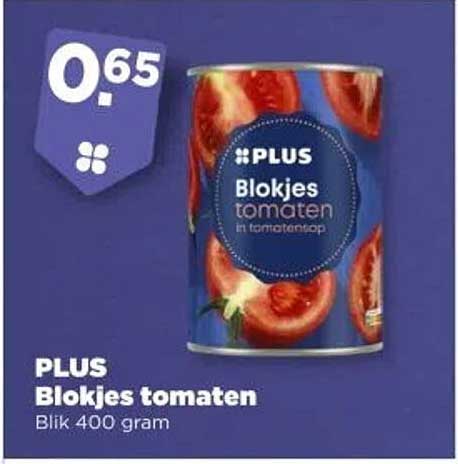 PLUS Blokjes tomaten