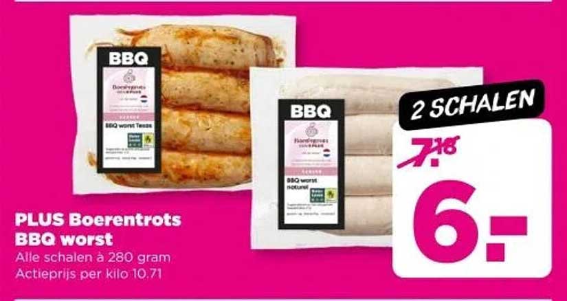 PLUS Boerenlots BBQ worst