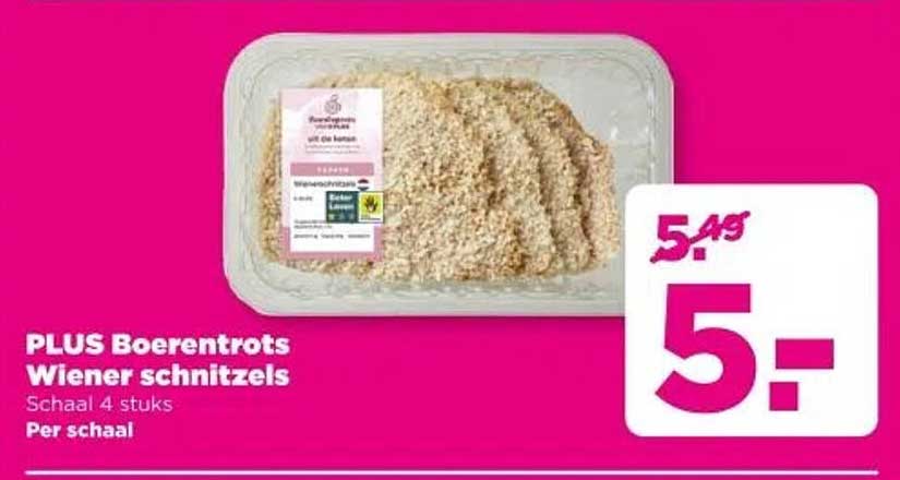 PLUS Boerentrots Wiener schnitzels