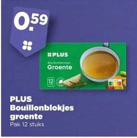 PLUS Bouillonblokjes groente