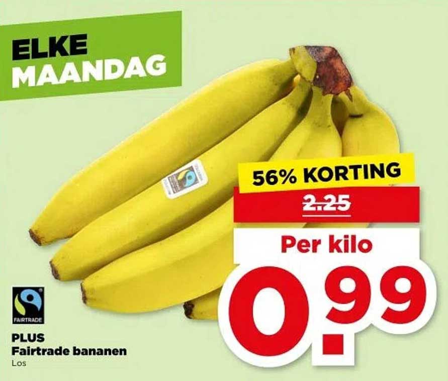 PLUS Fairtrade bananen