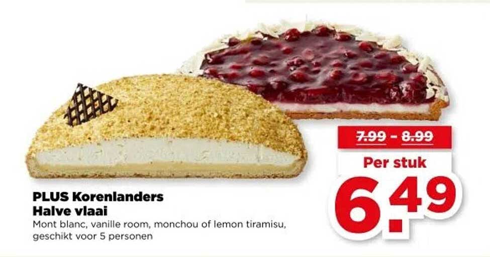 PLUS Korenlanders Halve vlaai