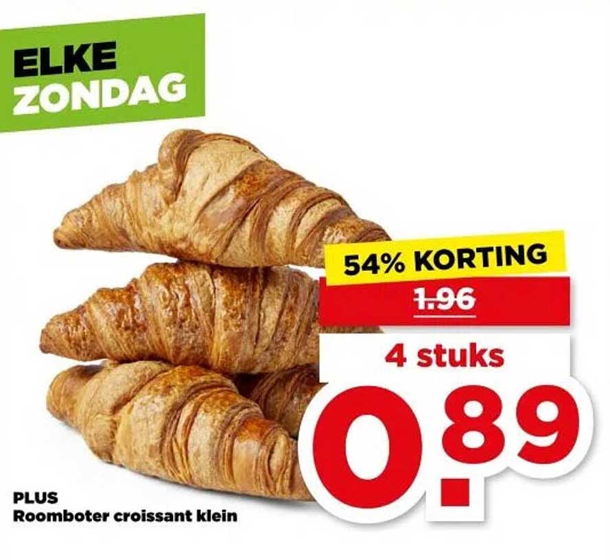 PLUS Roomboter croissant klein