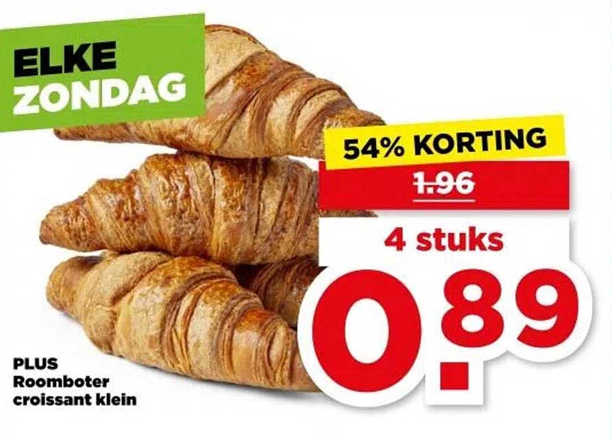PLUS Roomboter croissant klein