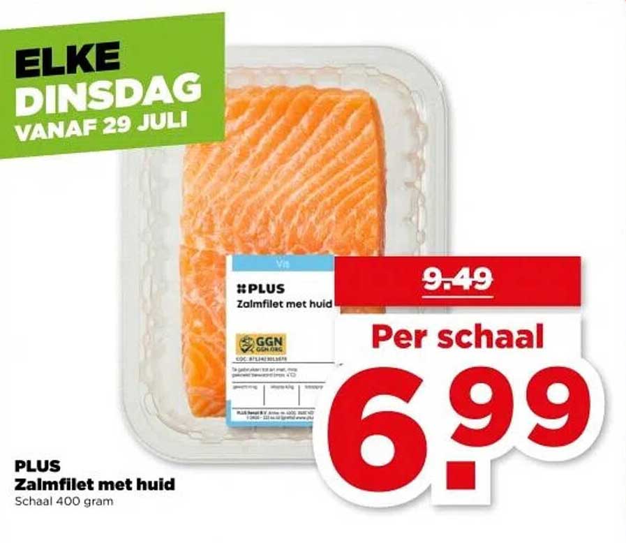 PLUS Zalmfilet met huid