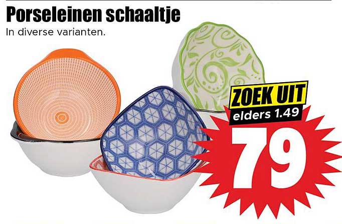 Porseleinen schaaltje