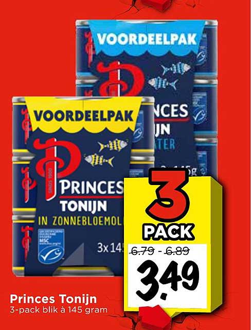 Princes Tonijn 3-pack blikken à 145 gram