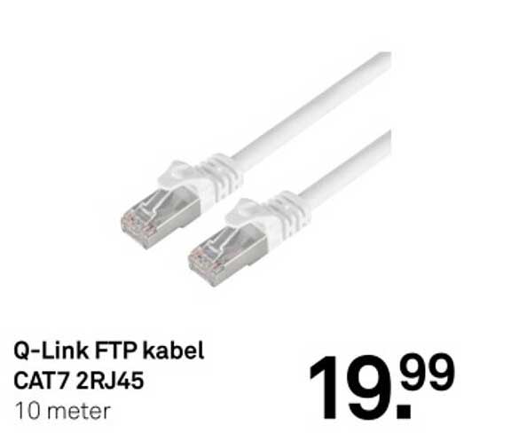 Q-Link FTP kabel CAT7 2RJ45 10 meter