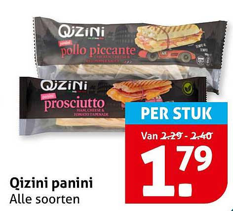 Qizini panini Alle soorten