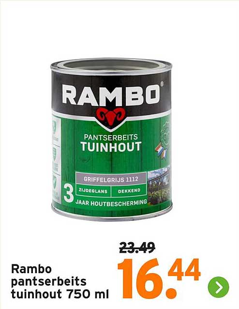 Rambo pansterbeits tuinhout 750 ml