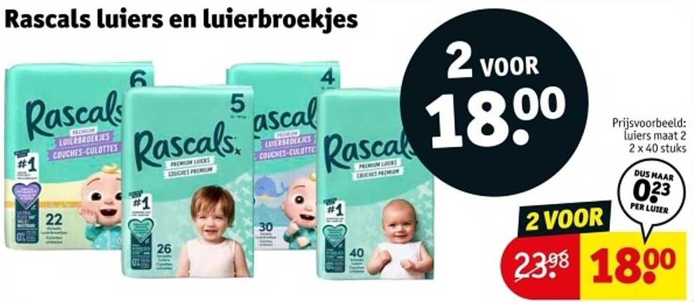 Rascals luiers en luierbroekjes