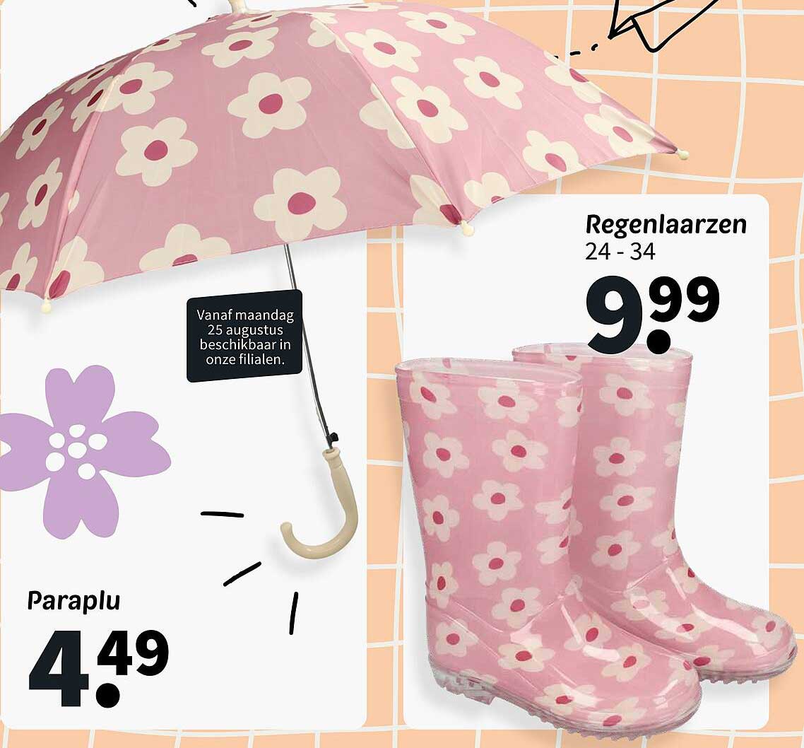 Regenlaarzen 24 - 34