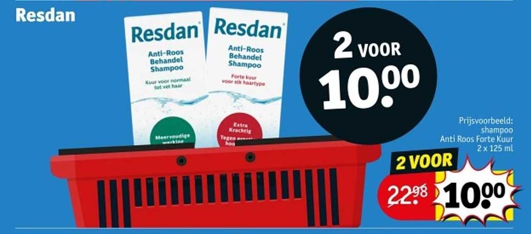 Resdan Anti-Roos Behandel Shampoo 2 x 125 ml