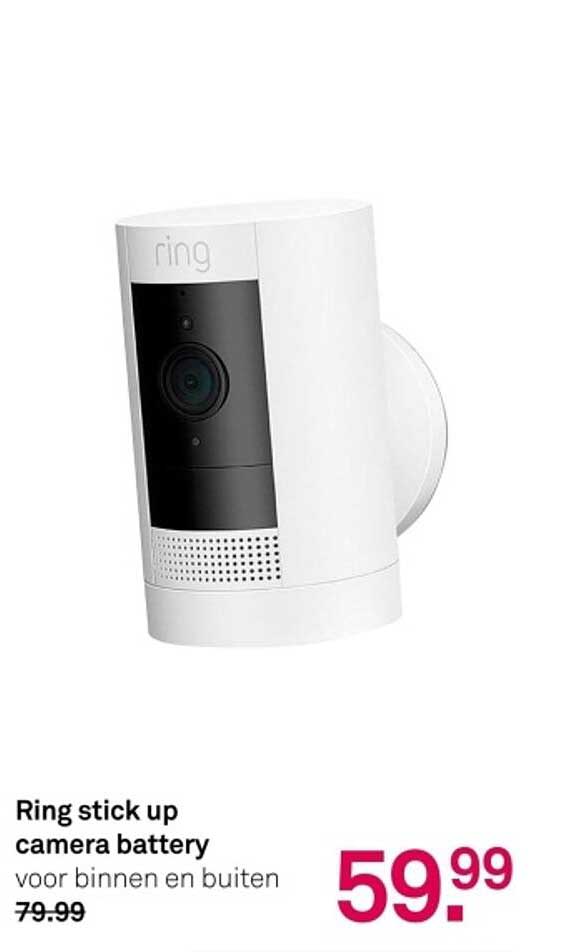 Ring stick up camera battery voor binnen en buiten
