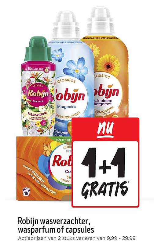 Robijn wasverzachter, wasparfum of capsules