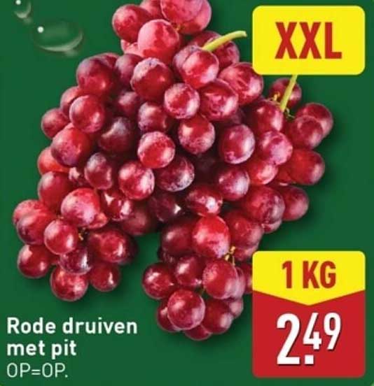 Rode druiven met pit