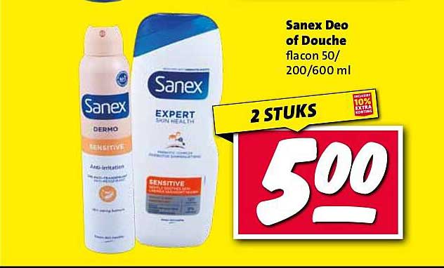 Sanex Deo of Douche flacon 50/200/600 ml
